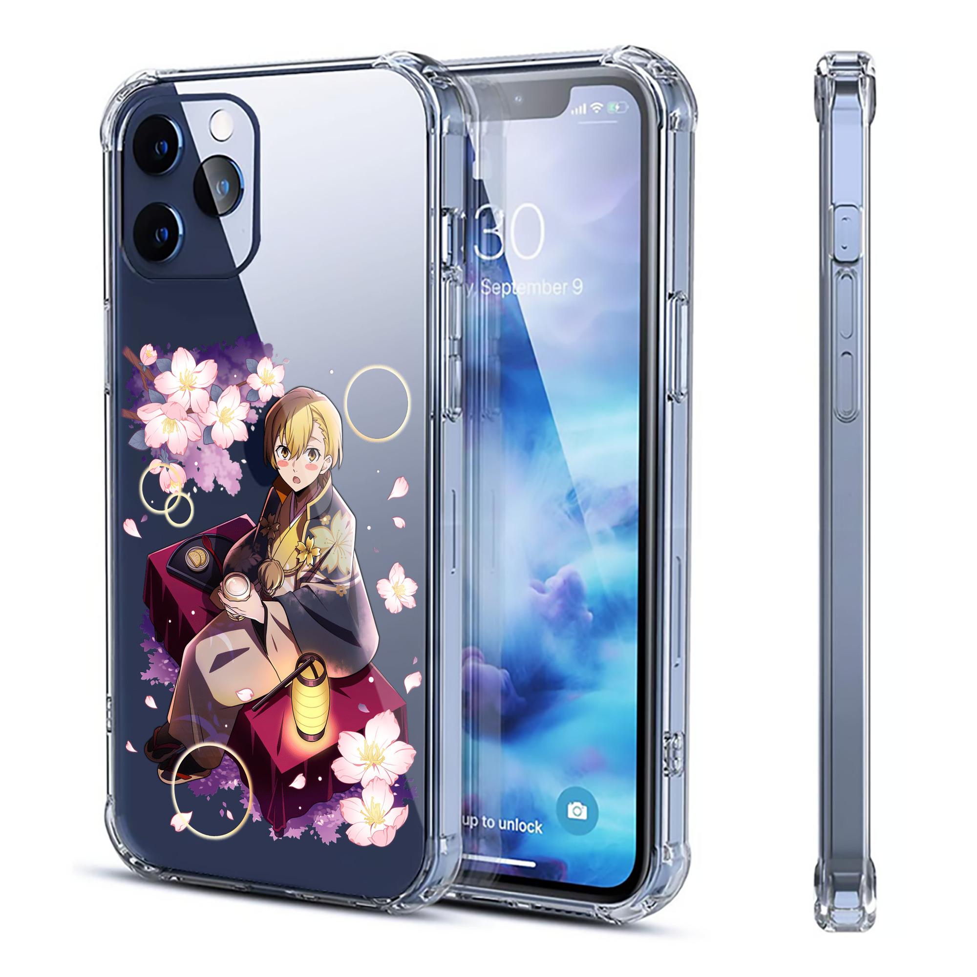 （画像用） 文豪ストレイドッグス Bungo Stray Dogs 【iPhone 12シリーズ対応】透明スマホケース（クリアソフトケース）